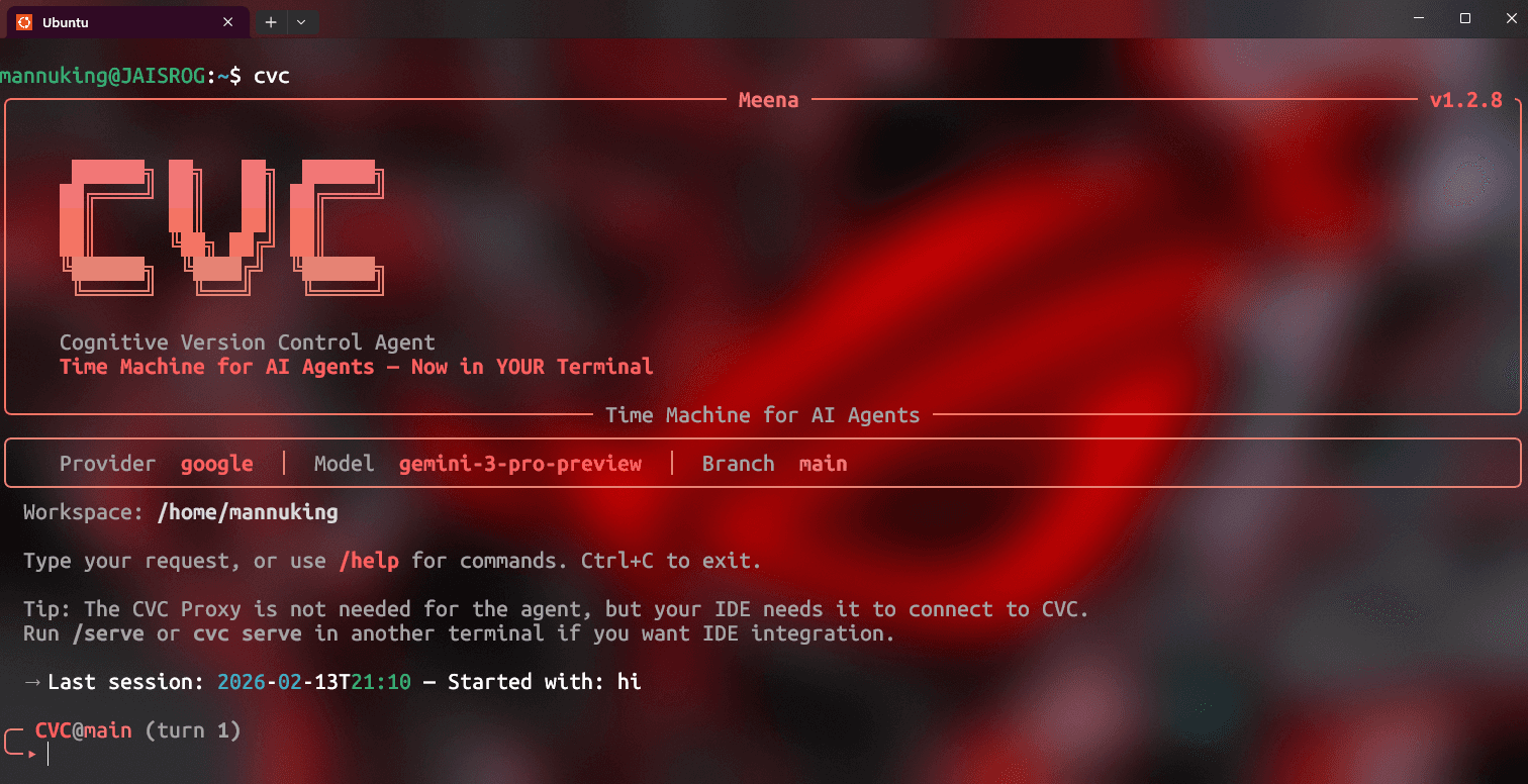 CVC — Cognitive Version Control CLI